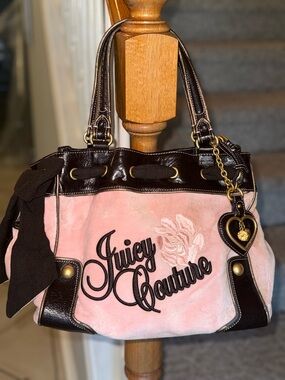 Authentic Vintage Juicy Couture Pink & Gold Daydreamer Bag
